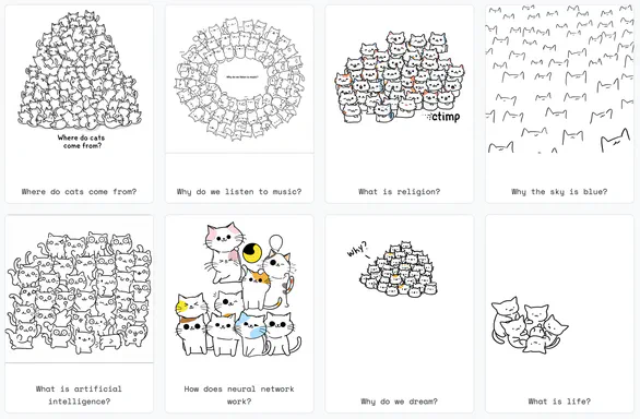 Microlearning with lot of Tiny Cats