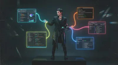 The human as integration layer — threading disconnected tools by hand.