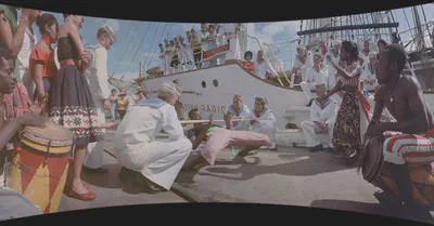 “Windjammer: The Voyage of the Christian Radich,” a 1958 film that has been digitally restored to approximate the look of its original Cinerama format.